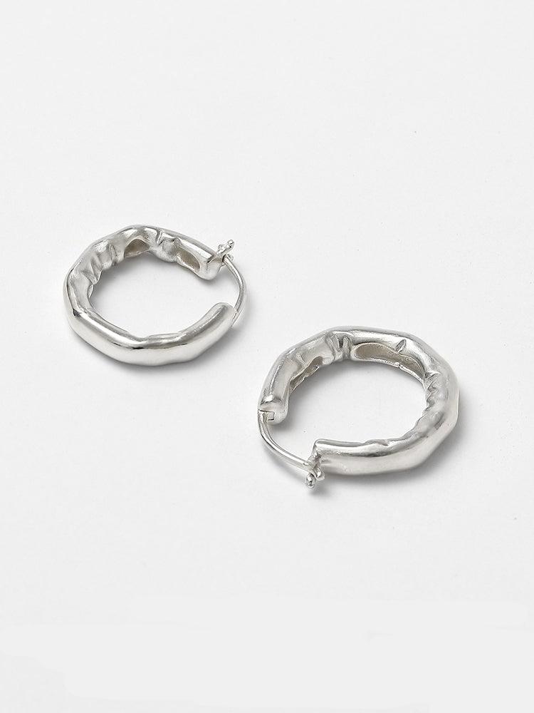 Simple versatile earrings hoop earrings