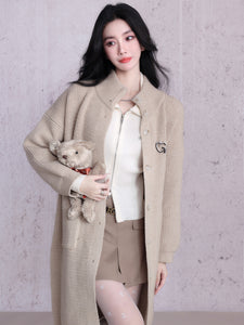 Long Knitted Cardigan Lazy Coat