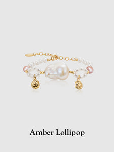 Pink pearl bracelet