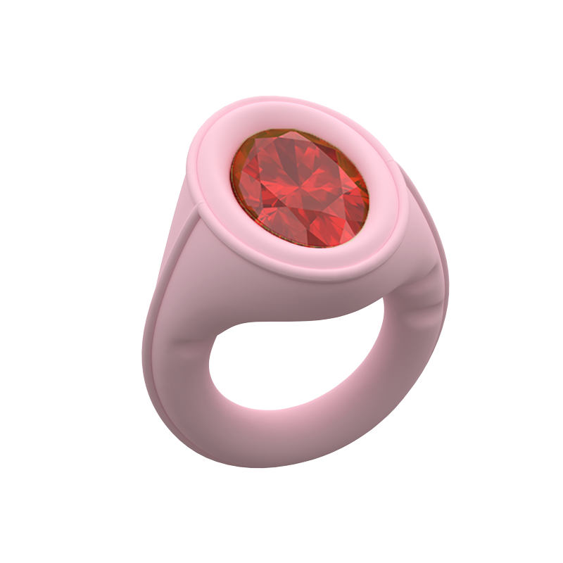 Cute Gemstone Silicone Ring