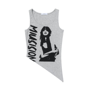 Retro Street Fashion Hot Girl Irregular Vest