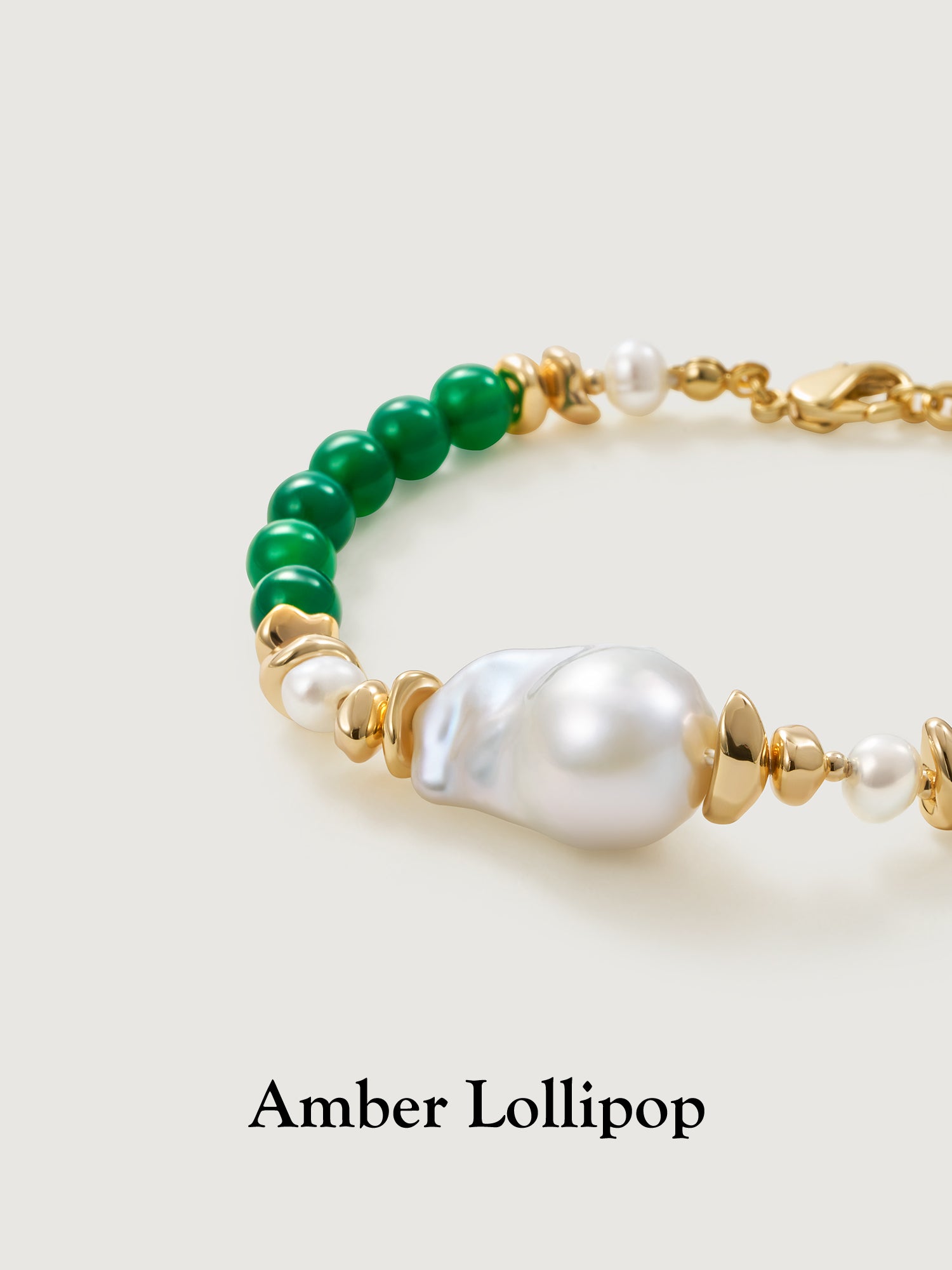 Agate Light Luxury Baroque Pearl Bracelet