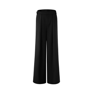 High-Waisted Loose Slimming Wide-Leg Pants