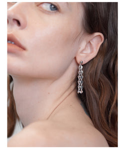 Hemisphere Deconstructed Long Short Tassel Earrings