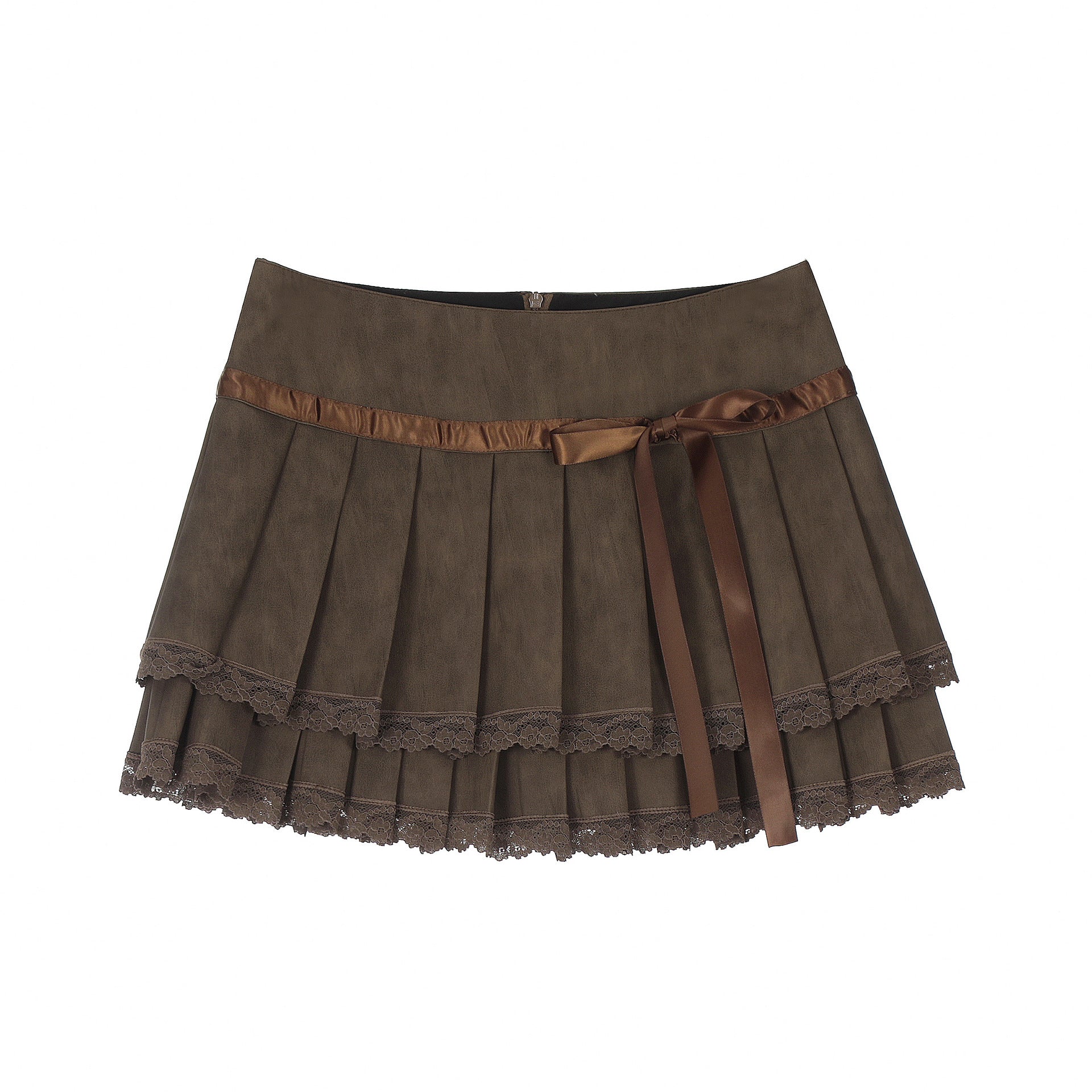 Sweet Tie Bow Pleated Skirt