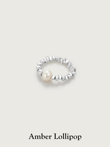 Silver Pearl Ring