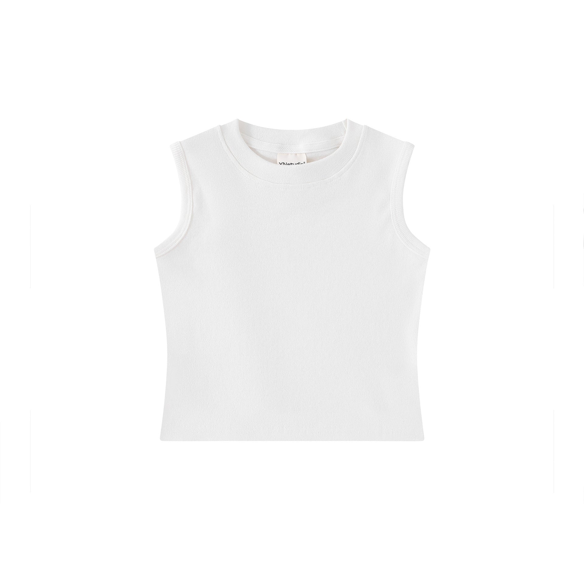 Retro simple plain vest