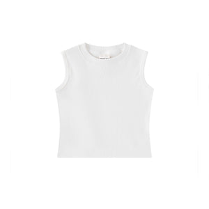 Retro simple plain vest