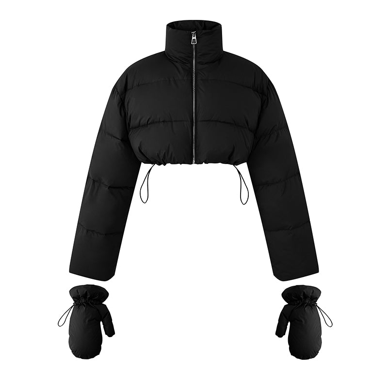 Basic Short High Neck Down Jacket