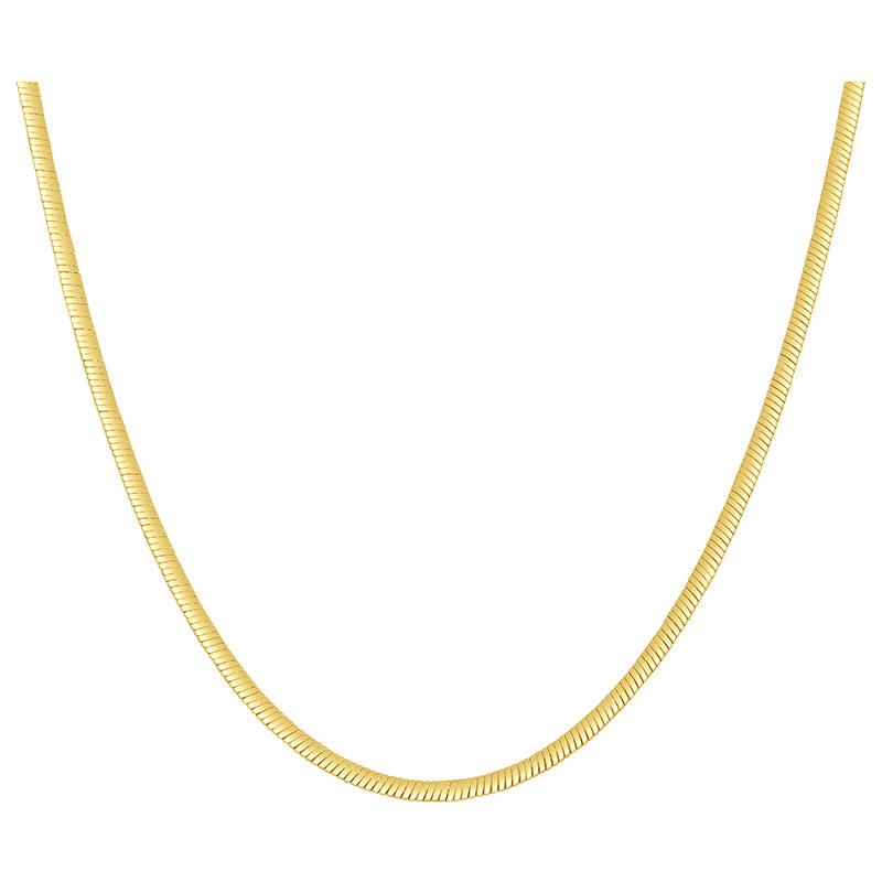 Thin snake bone necklace