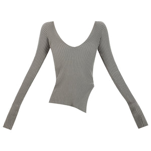 Elegant Focus - Original Autumn Off-Shoulder Knit Sweater