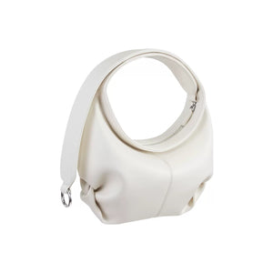 Crossbody adjustable underarm soft leather annual ring bag