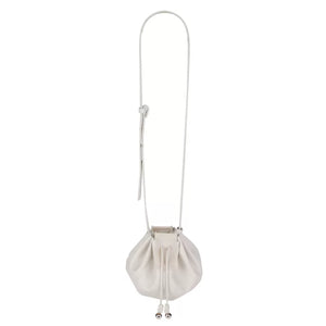 Pleated bucket bag mobile phone bag cowhide crossbody fruit bag