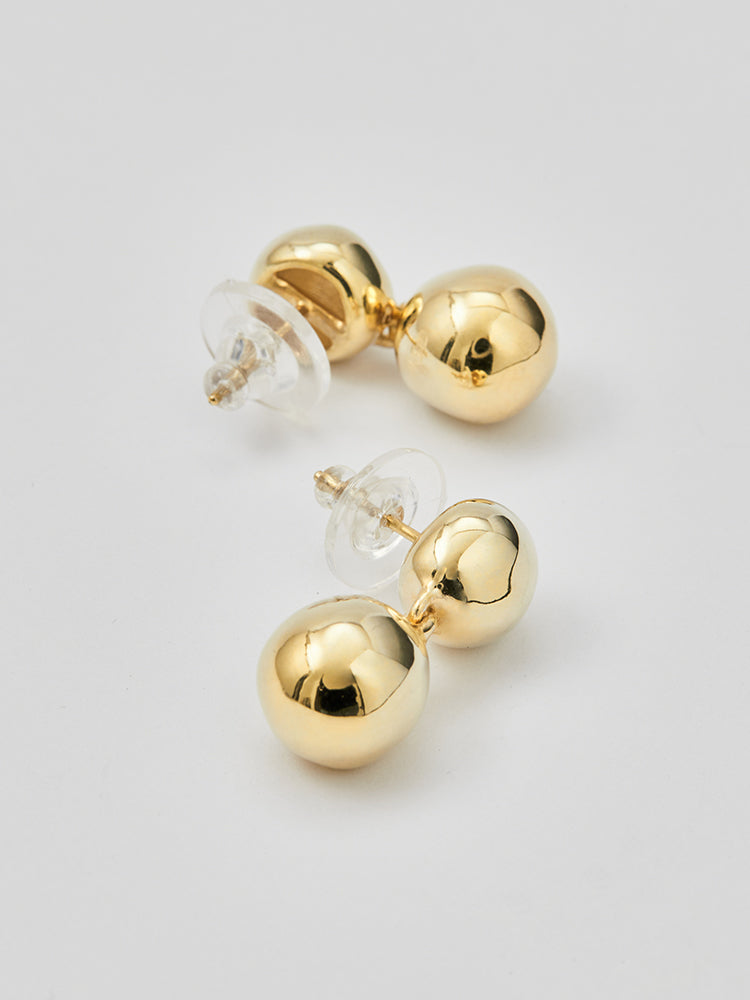 Double ball earrings