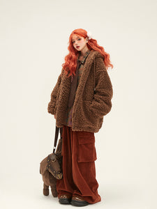 Bear Ears Hooded Cotton Coat