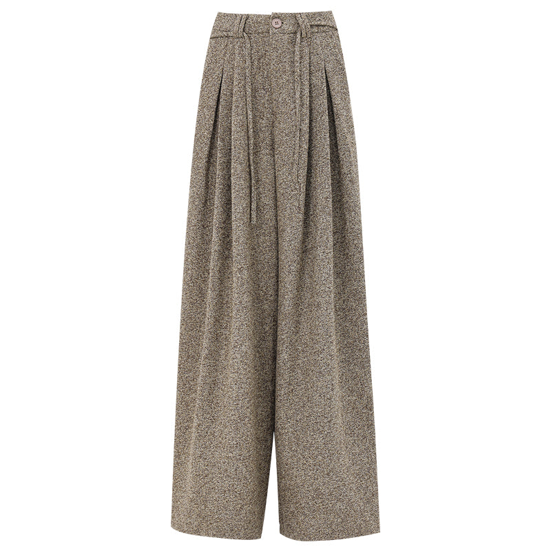 Memory Fragments - Woolen Wide-Leg Pants