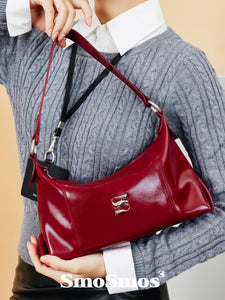 Versatile Crossbody Red Bag