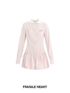 College Style Shirt Dress Commuter Style Dress