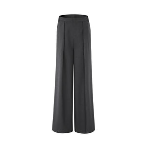 High-Waisted Loose-Fit Wide-Leg Trousers