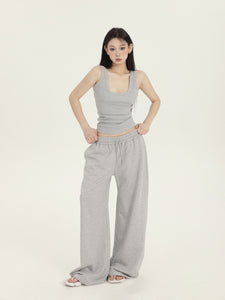 Low Waist Wide-leg Sports Pants