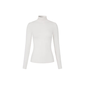 mockneck slim-fit long-sleeve T-shirt