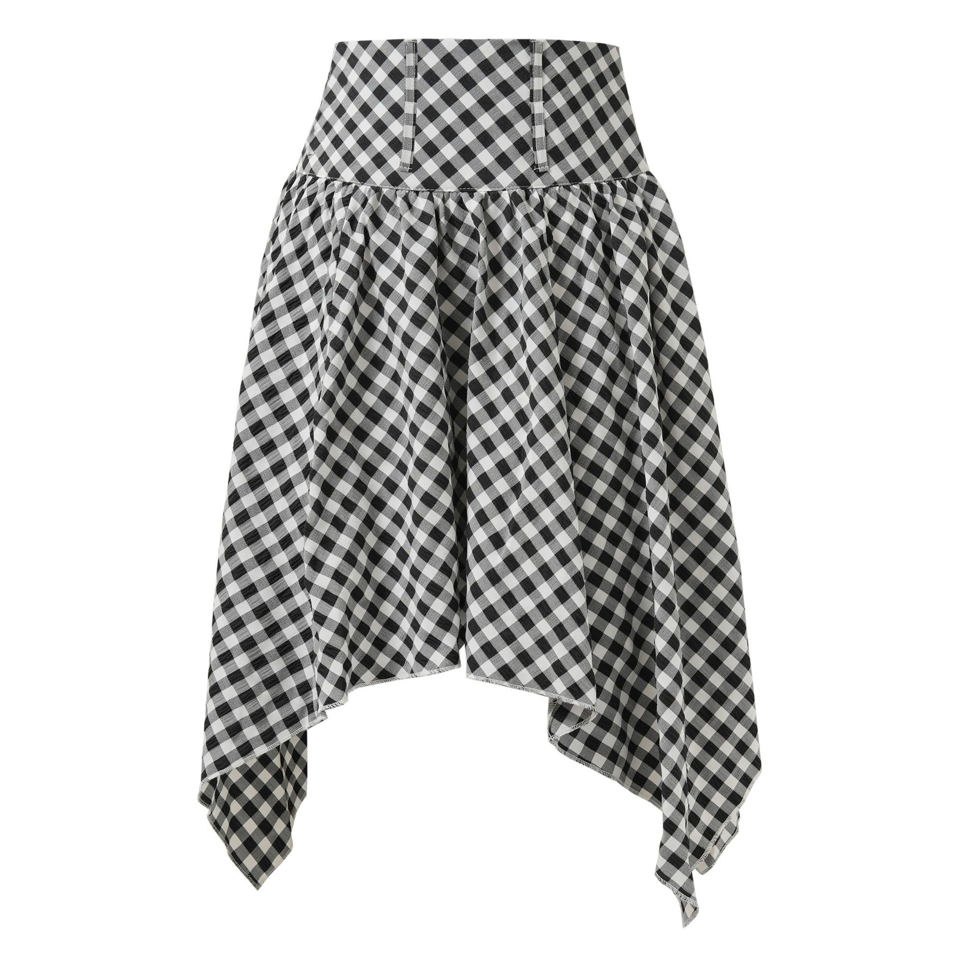 Retro hot girl all-match plaid skirt