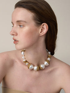 Vintage Heavy Pearl Necklace