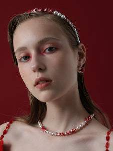 Bloody Pearl Necklace Collarbone Chain