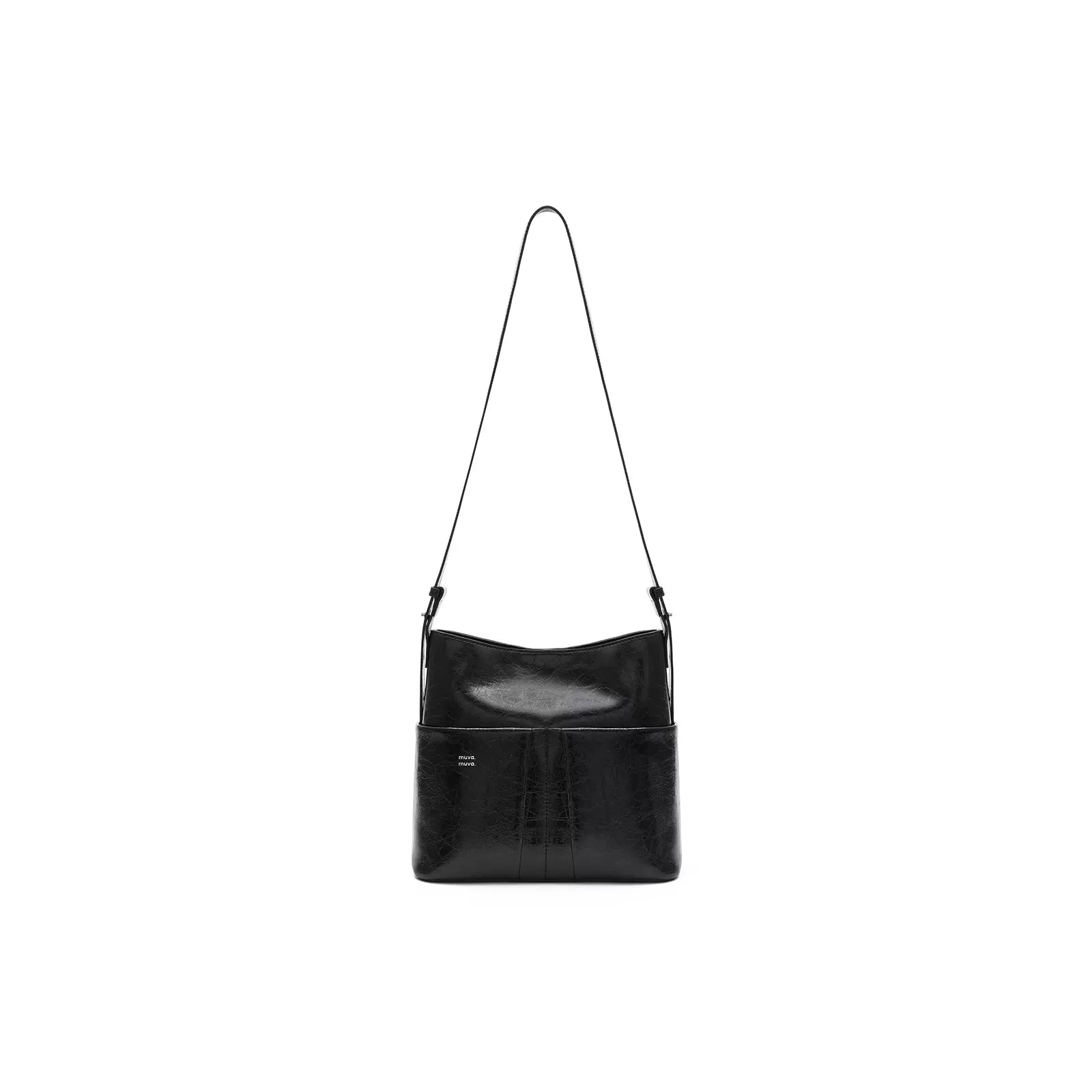 Premium leather niche bucket bag