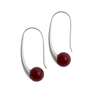 Agate long earrings