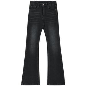 Slim-Fit Fleece-Lined Vintage Flared Jeans