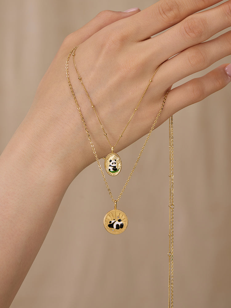 Landscape Panda Little Drama Necklace