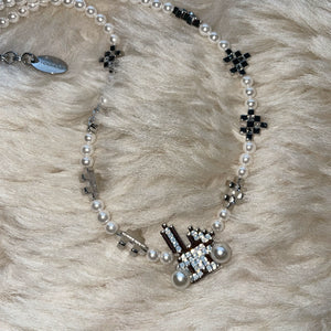 Pixel Rabbit Pearl Necklace