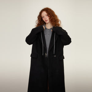 Black Hepburn-Style Coat