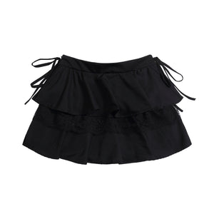 Lace Puff Princess Skirt with Side Bow