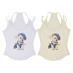 Sweet Girl Cute Print Camisole