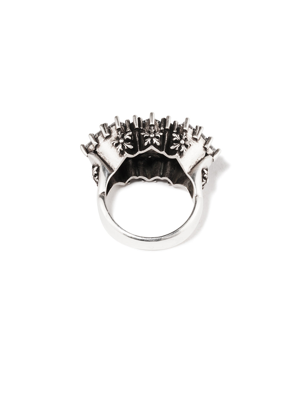 Starry Luxury Full Zirconium 925 Silver Distressed Ring