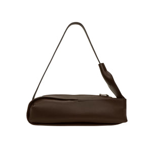 Cowhide Underarm Baguette Bag