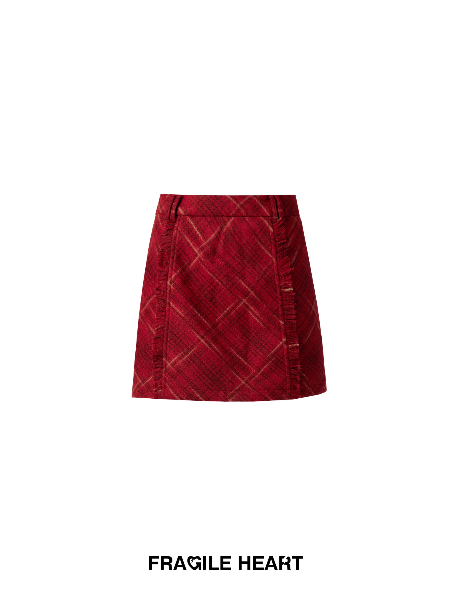 Retro Red Plaid Skirt