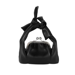 Isolation Flowering Knot Lock Bag French Cowhide Knot Clutch Bag