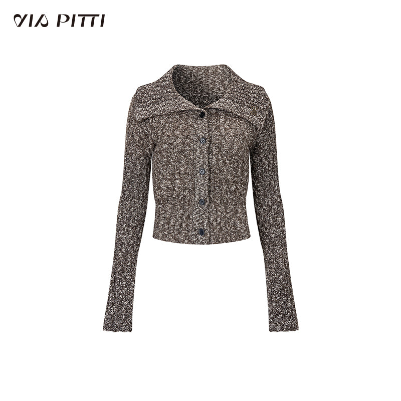 Lapel Knitted Cardigan Jacket