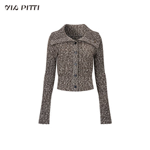 Lapel Knitted Cardigan Jacket