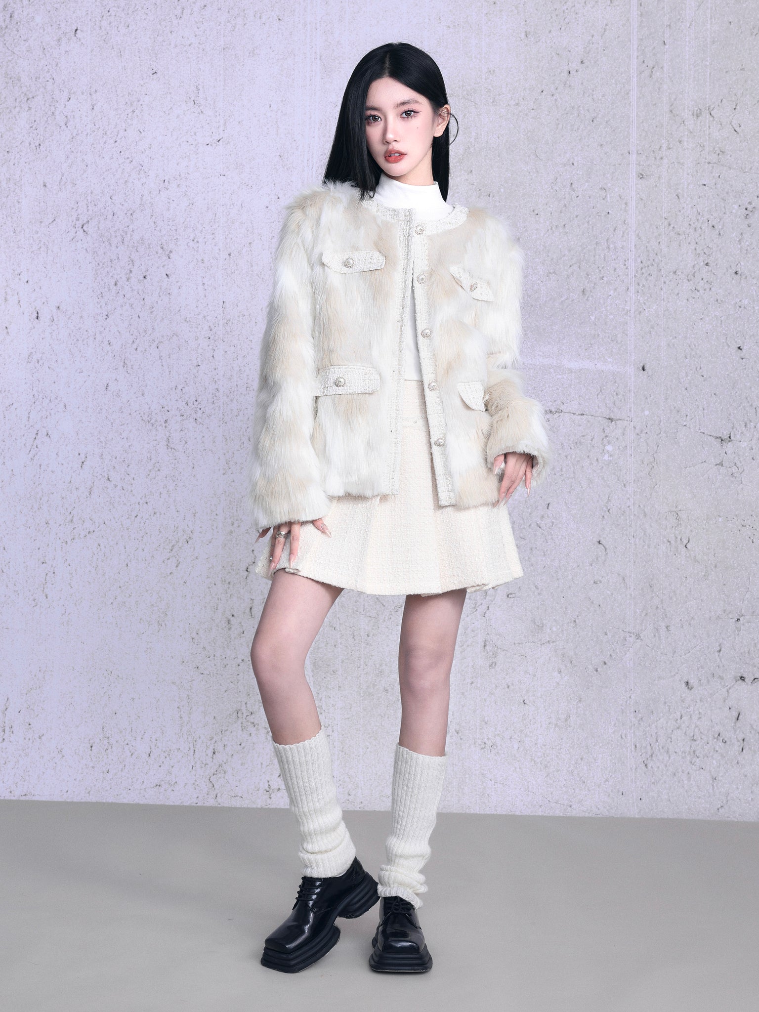 Eco-friendly Fur Plush Coat