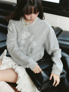 Crew Neck Long Sleeve Sweatshirt