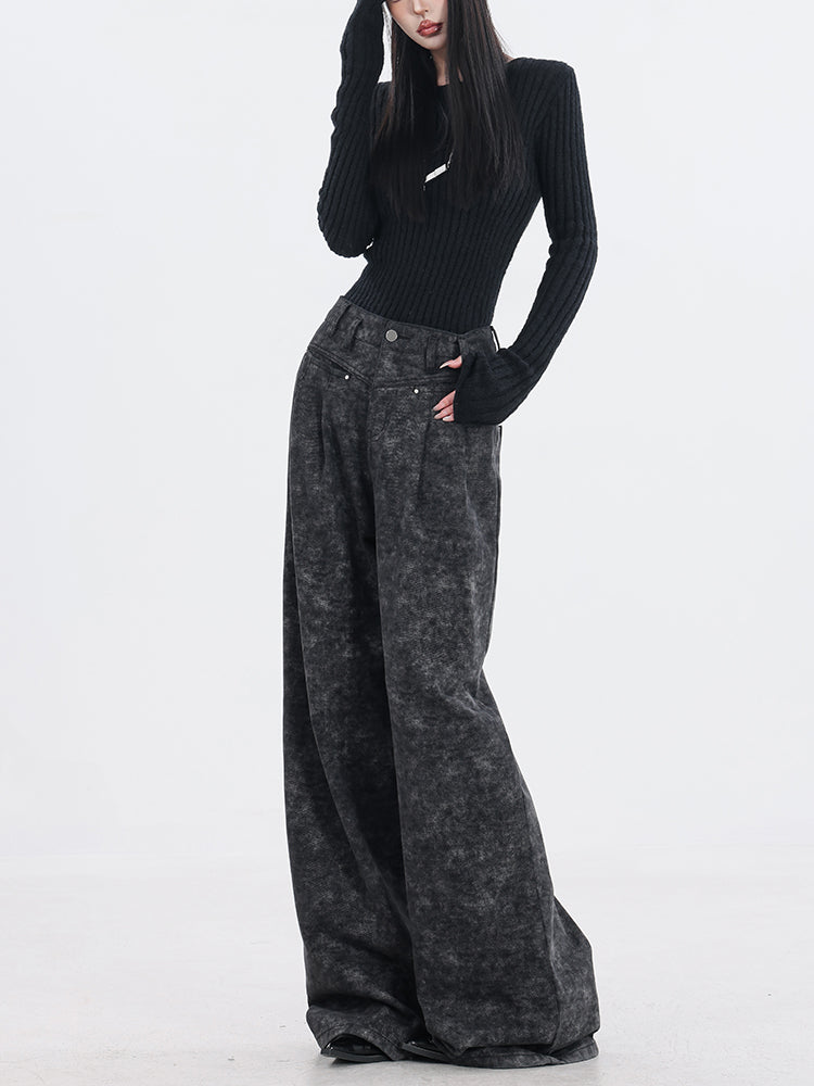 Virtual Island - Black Wide-Leg Jeans