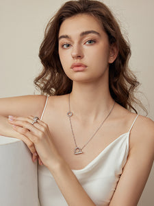 Meteorite Star Ring OT Buckle Necklace