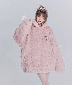 Butterfly Bow Furry & Versatile Coat