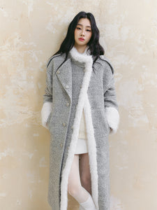 Fur Collar Woolen Coat