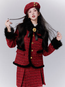 Small Chanel Style Red Beret Hat