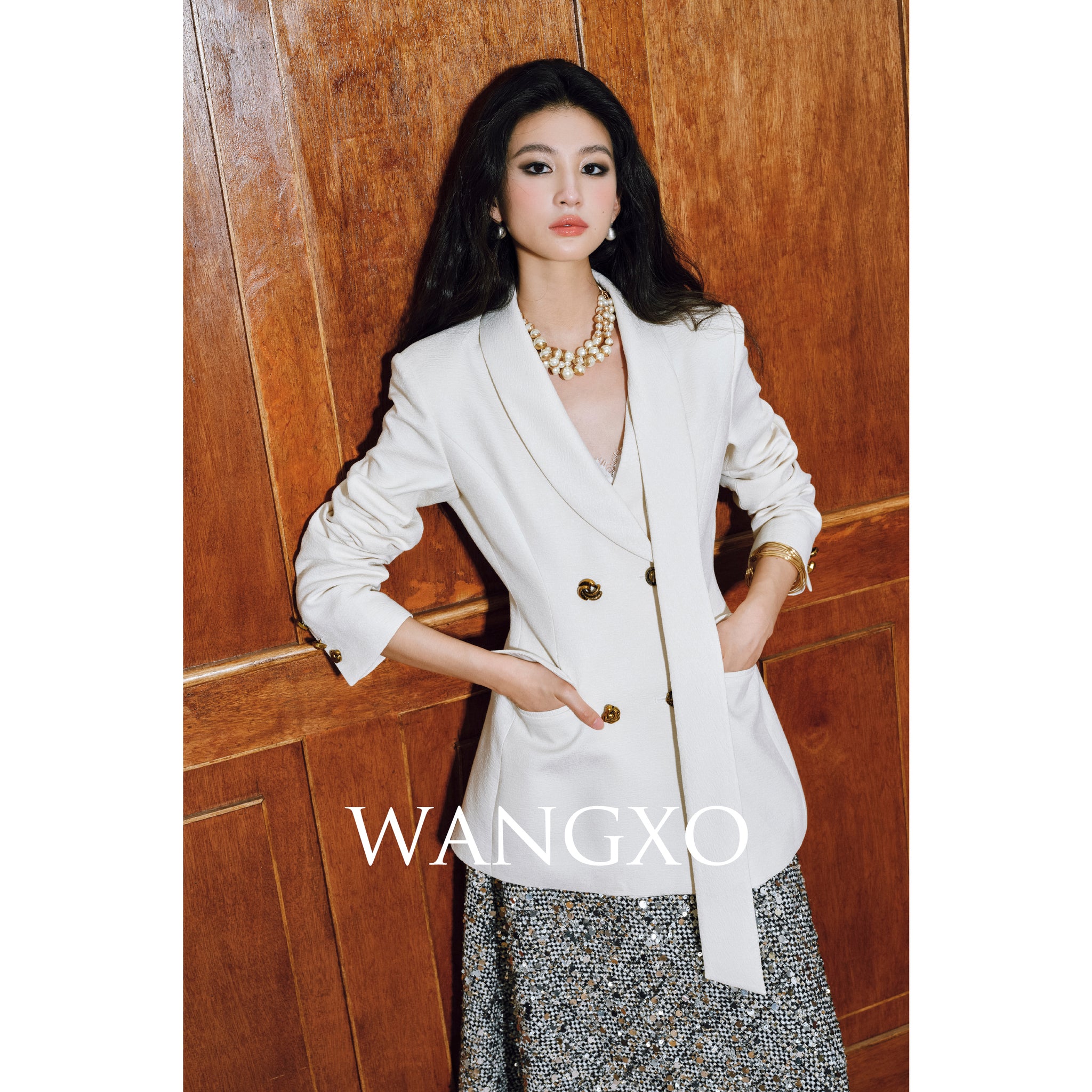 Shawl Collar Waisted Suit